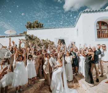 Lush Ibiza glitterbomb wedding